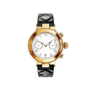 Black & Gold Simple Analog Wristwatch